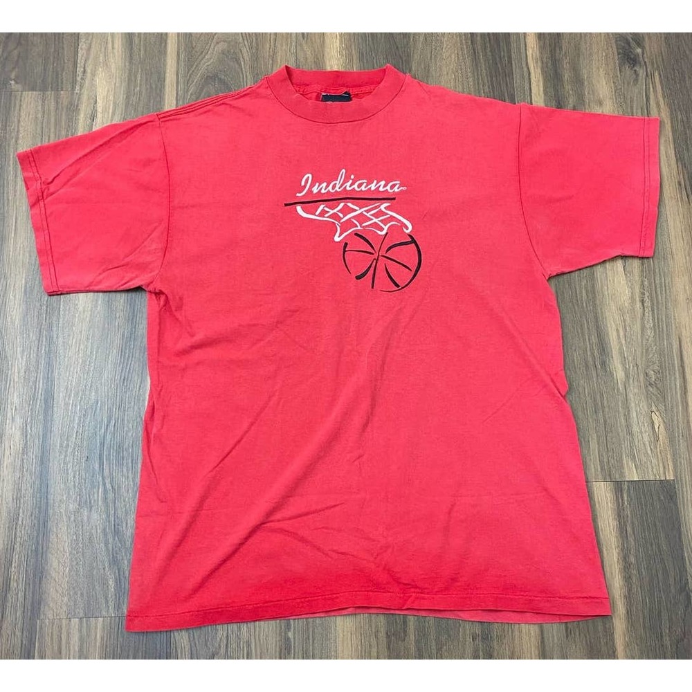 VTG Y2K TSI Indiana Hoosiers stitched graphic cotton t-shirt, L